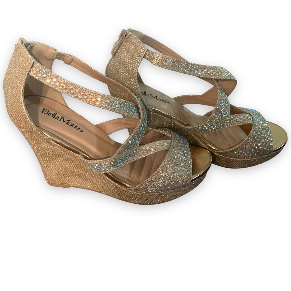 🌟✨Gold Wedges with Rhinestones✨🌟